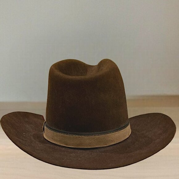 Vintage Dorian 7X Handmade Western Cowboy Hat Brown - Picture 7 of 16